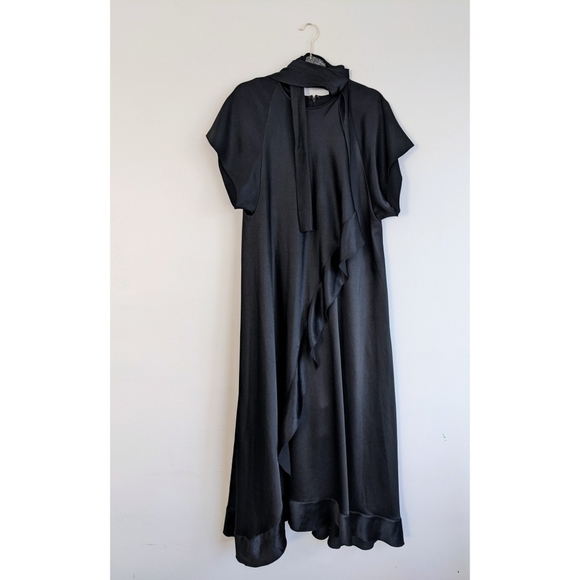 Ellery Long Black Two Way Crepe Maxi Dress - Picture 2 of 4
